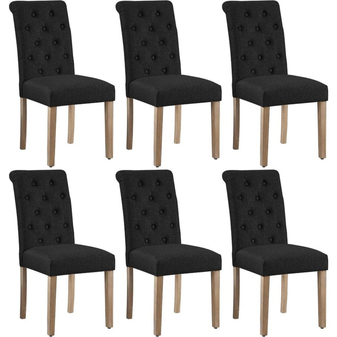 Chaise en Bois de Chene, Finition Noir