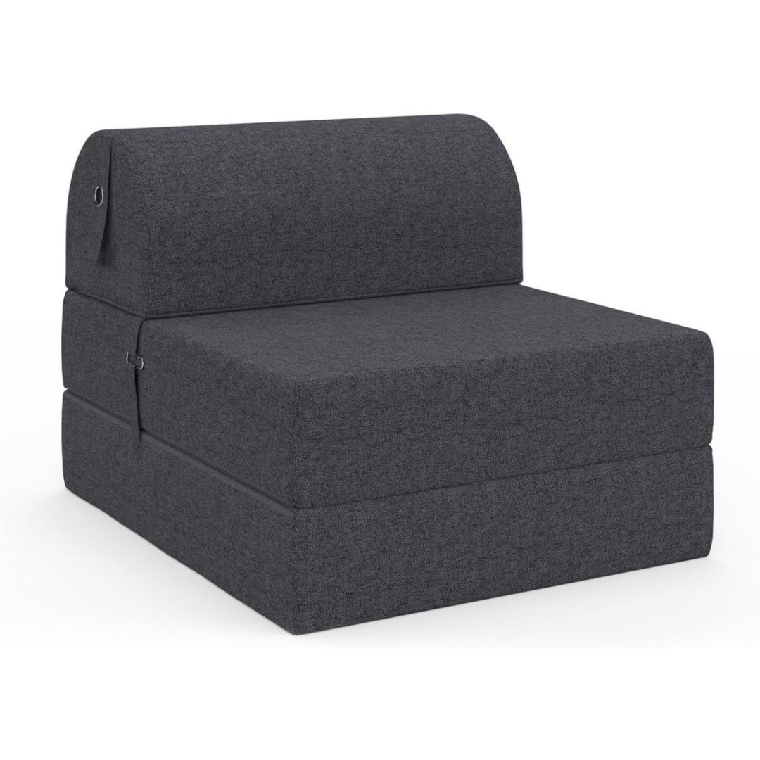 Lit en Tissu, Finition Gris