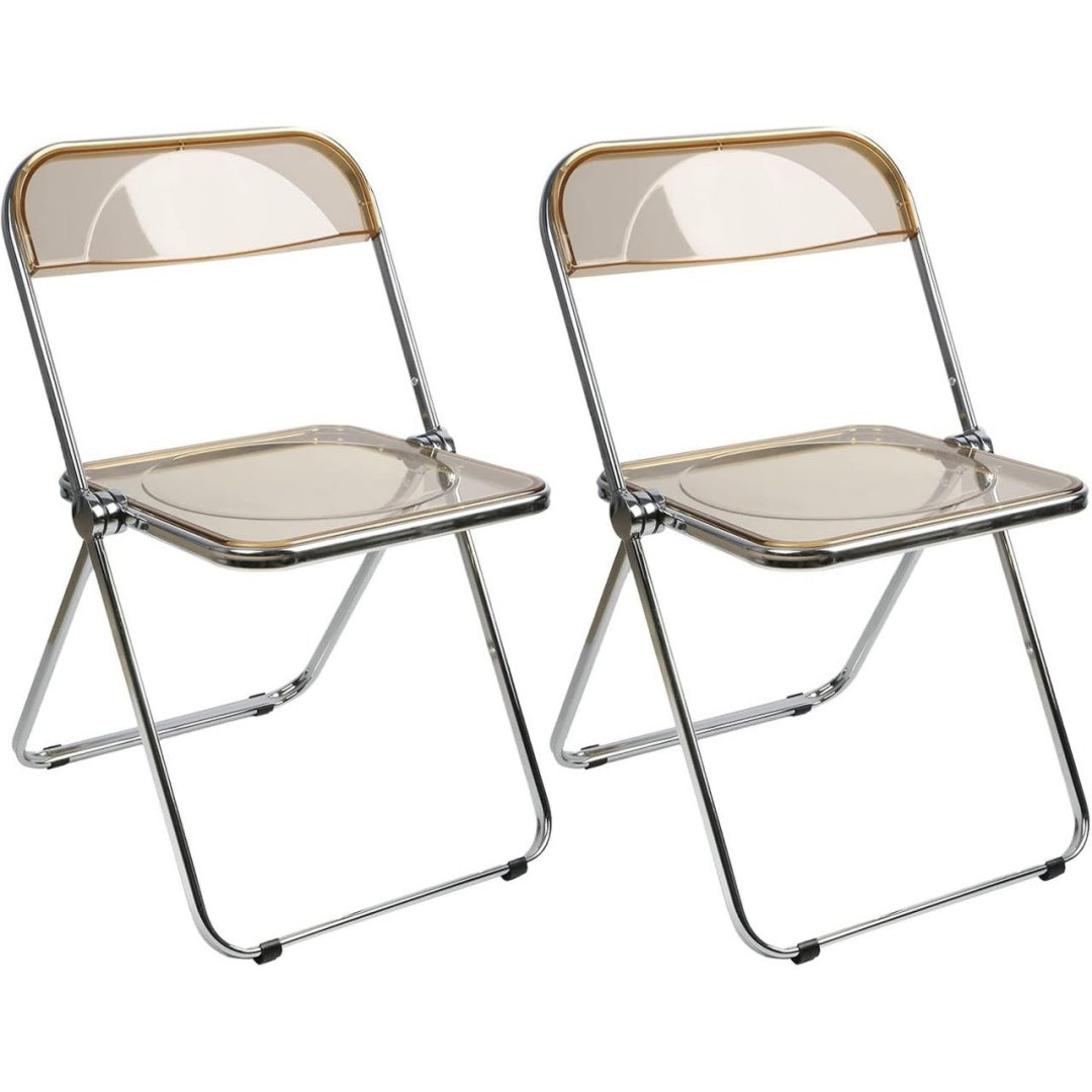 Chaise Pliante Marron Cafe en Acier