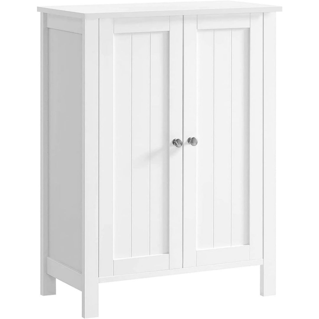 Armoire de Salle de Bain en MDF, Finition Blanc