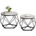 Table Basse en Metal de Couleur Gris