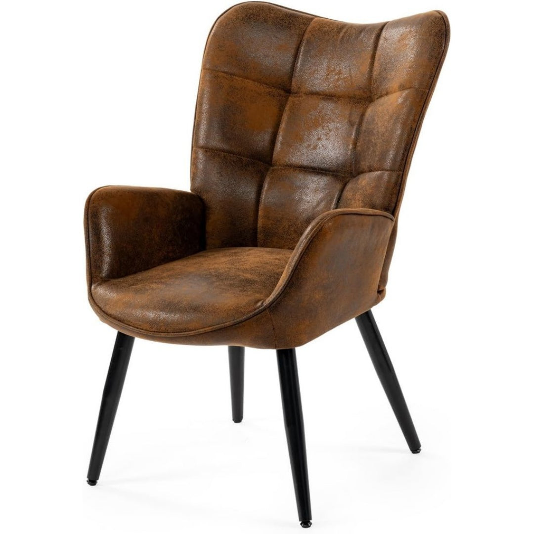 Fauteuil de Relaxation Inclinable en Acier de Couleur Noir