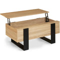 Table Basse a Plateau Relevable au Style Naturel et Moderne
