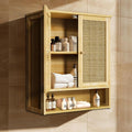 Armoire Suspendue Murale Naturel, Format 59 x 20.5 x 66.5 cm